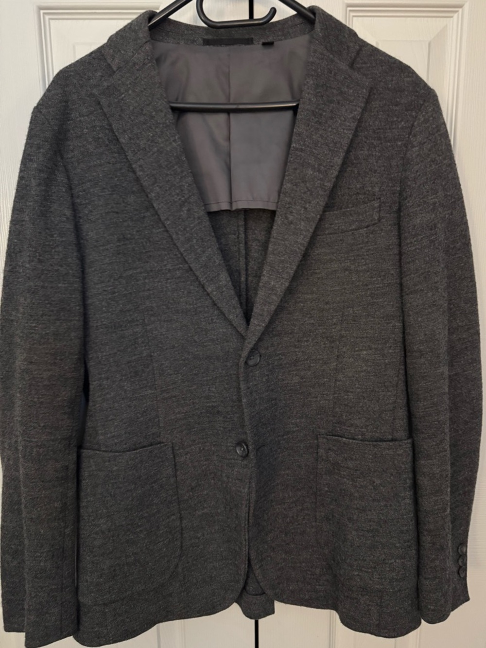 Uniqlo Dark Charcoal Knit Blazer